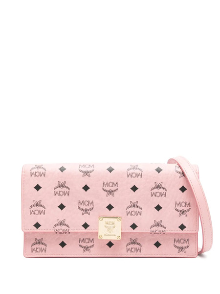  Mcm Monogram-print Cross Body Bag - Pink 