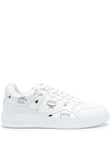  Mcm Neo Derby Visetos Sneakers - White 