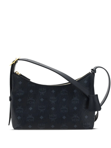  Mcm Small Aren Visetos Shoulder Bag - Black 