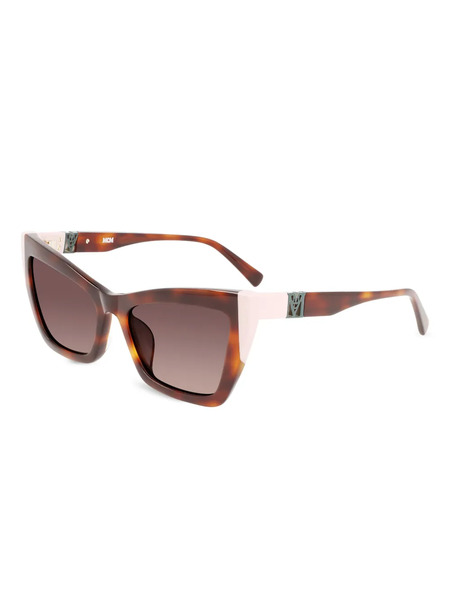  Mcm Tortoiseshell Pink-detail Sunglasses - Brown 