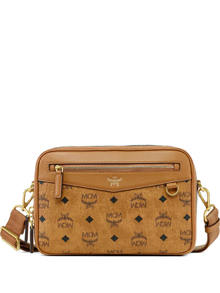  Mcm Visetos Cross Body Bag - Brown 
