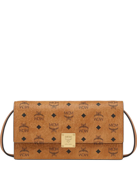  Mcm Visetos Crossbody Clutch Bag - Brown 