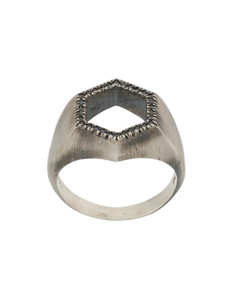  M.cohen Open Hexagonal Ring - Silver 