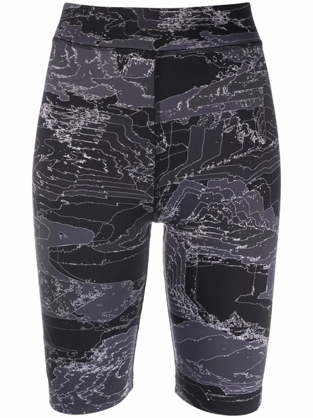  Mcq High-rise Fitted Cycling Shorts - Black 