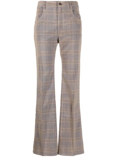  Mcq High-waisted Flared Pants - Neutrals 