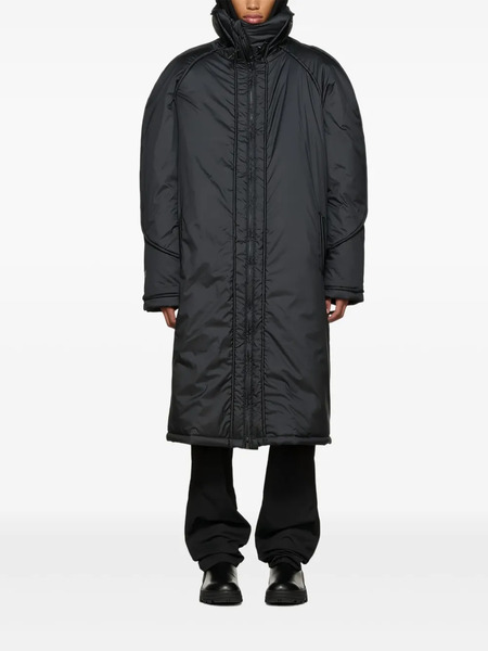  Mcq Hooded Zip Coat - Black 