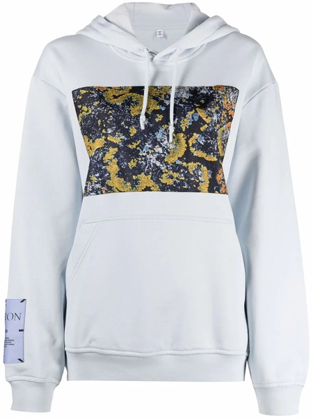  Mcq Logo-patch Sleeve Hoodie - Blue 