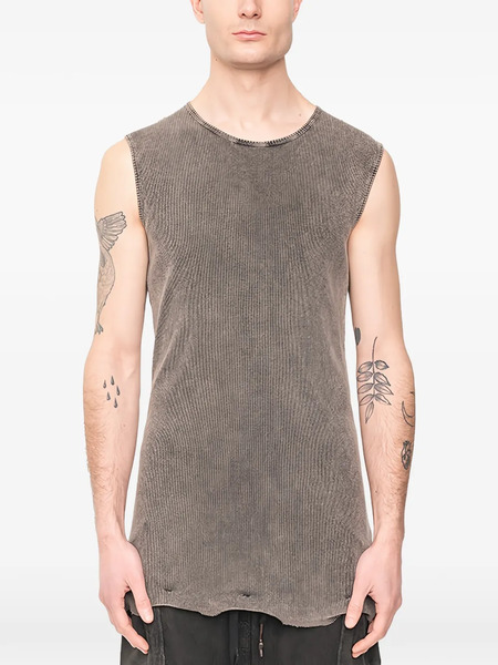  Md75 Knitted Sleeveless T-shirt - Grey 