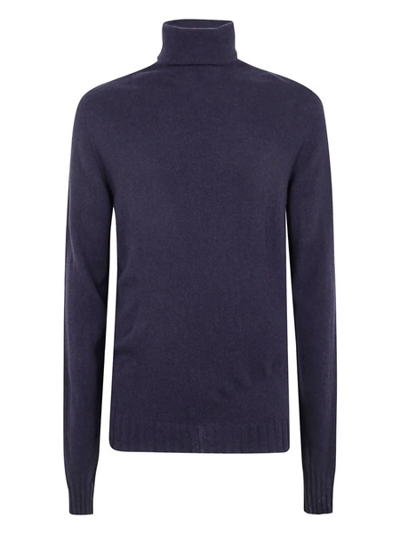  Md75 Roll-neck Knitted Top - Blue 