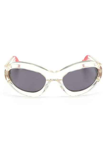  Medea Smack Oval-frame Sunglasses - White 
