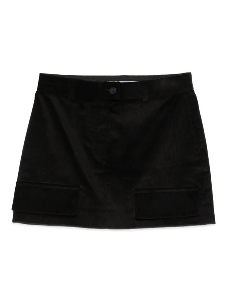  Medeea Cotton Straight Skirt - Black 