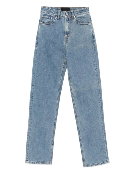  Medeea High-waisted Straight-leg Jeans - Blue 