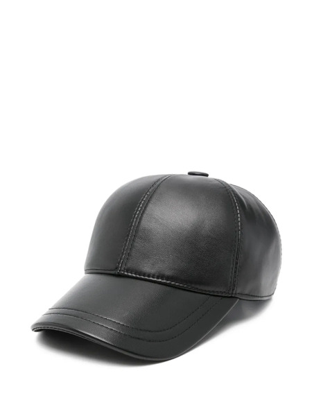  Medeea Leather Cap - Black 