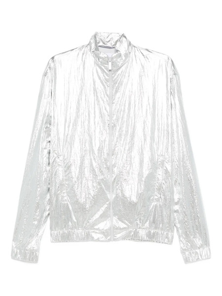  Medeea Metallic-effect Zip-up Jacket - Silver 