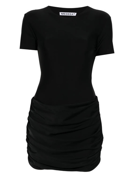  Medeea Ruched Midi Dress - Black 
