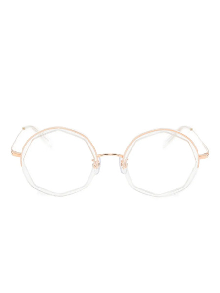  Megane And Me Round-frame Glasses - Gold 