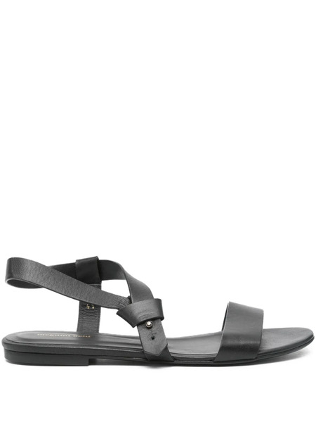  Megumi Ochi Leather Ankle-strap Sandals - Black 