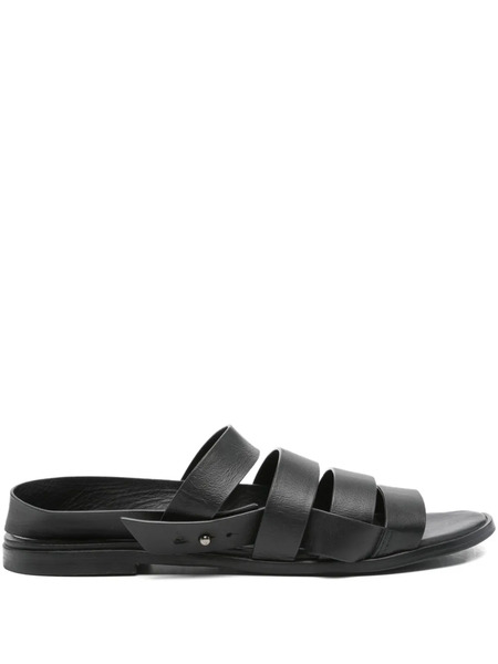  Megumi Ochi Leather Slingback-strap Sandals - Black 
