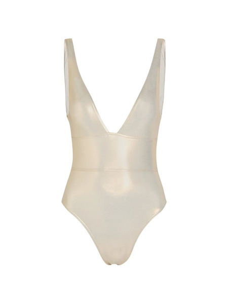  Melissa Odabash Caribbean V-neck Swimsuit - Gold 