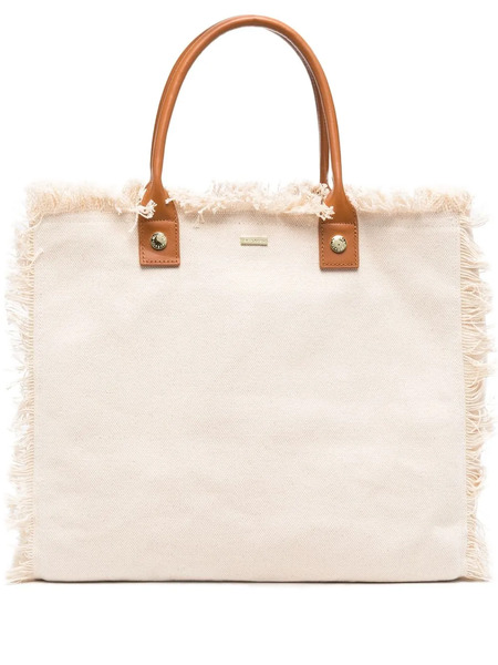  Melissa Odabash Ferrat Frayed Tote Bag - Neutrals 