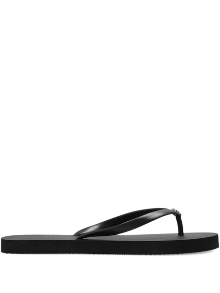  Melissa Odabash Logo-detail Flip Flops - Black 