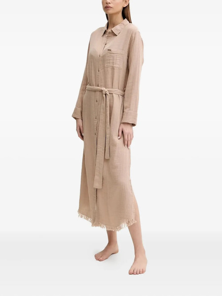  Melissa Odabash Margot Fringed Midi Dress - Neutrals 