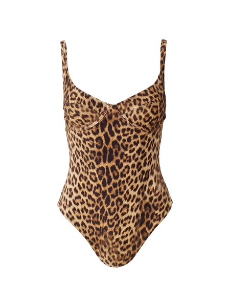  Melissa Odabash Mauritius Cheetah-print Swimsuit - Neutrals 