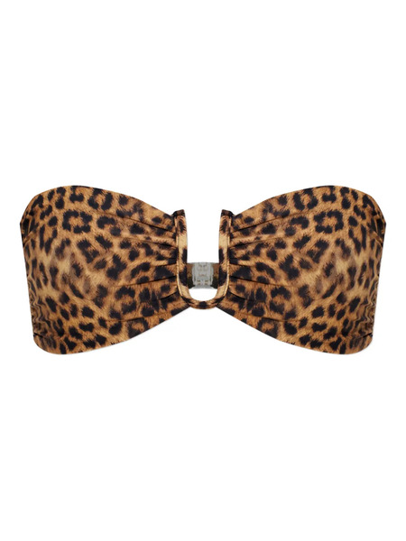  Melissa Odabash Prague Animal-print Bikini Top - Brown 