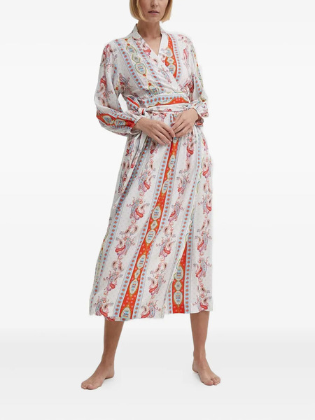  Melissa Odabash Rachel Printed Midi Dress - White 