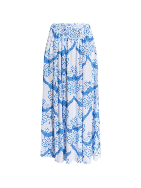  Melissa Odabash Shiloh Floral-print Skirt - White 
