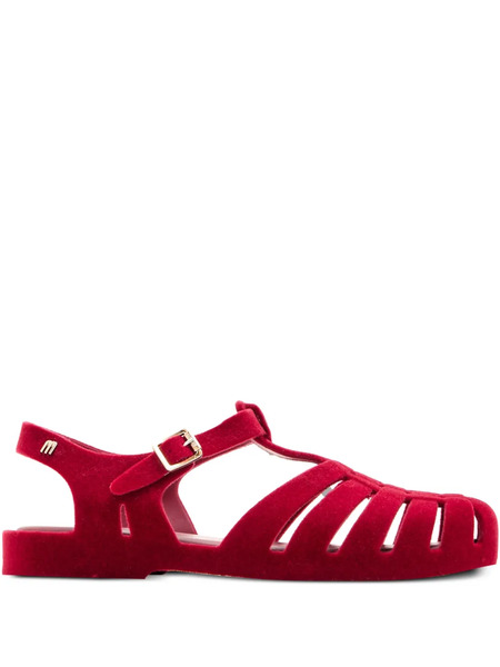  Melissa Possession Velvet Sandals - Red 