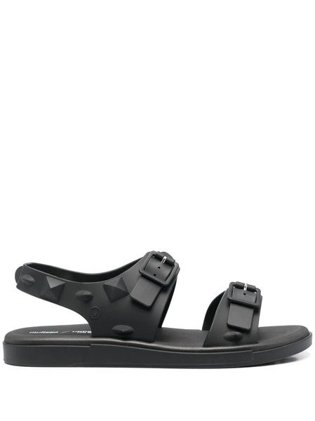  Melissa Spike-stud Flat Sandals - Black 