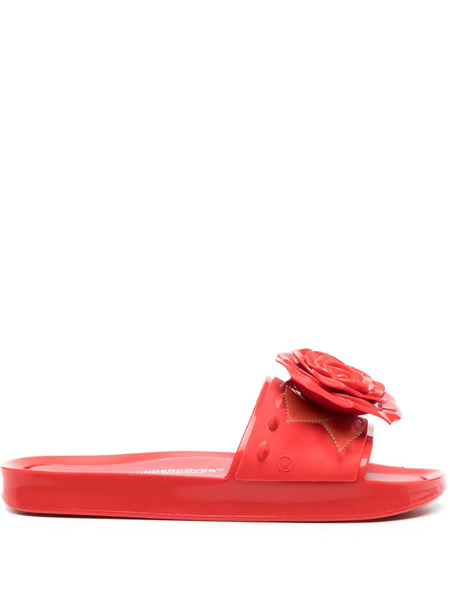  Melissa X Undercover Spikes Beach Slides - Red 