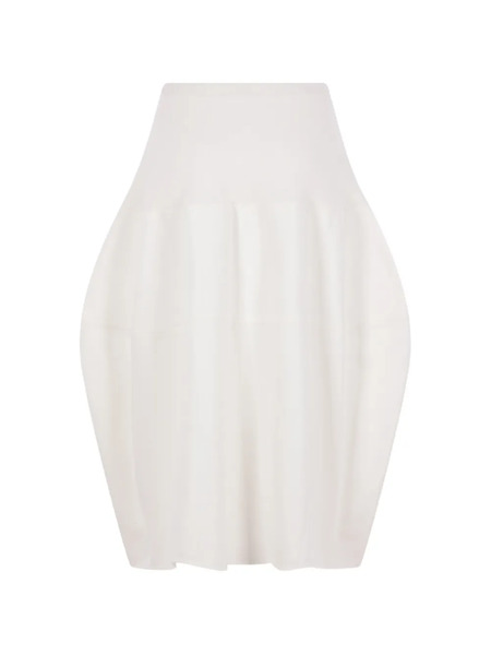  Melitta Baumeister Rounded Midi Skirt - White 