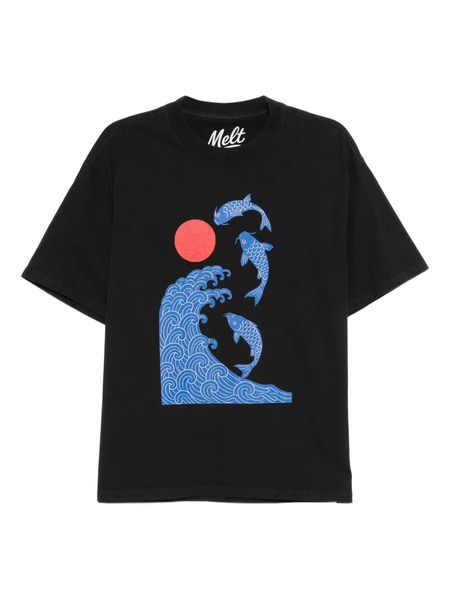  Melt Graphic-print T-shirt - Black 