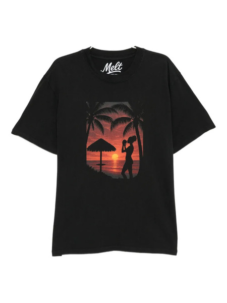  Melt Graphic-print T-shirt - Grey 