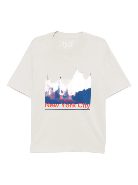  Melt Graphic-print T-shirt - Neutrals 