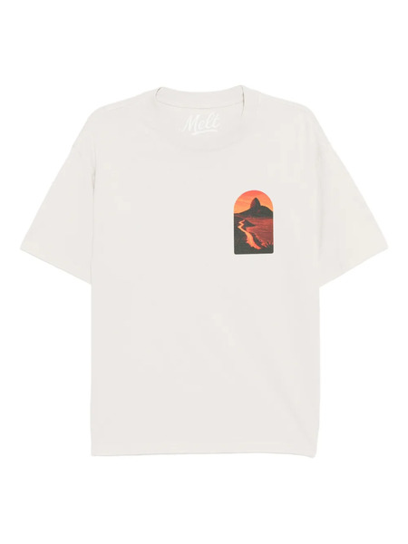  Melt Graphic-print T-shirt - Neutrals 