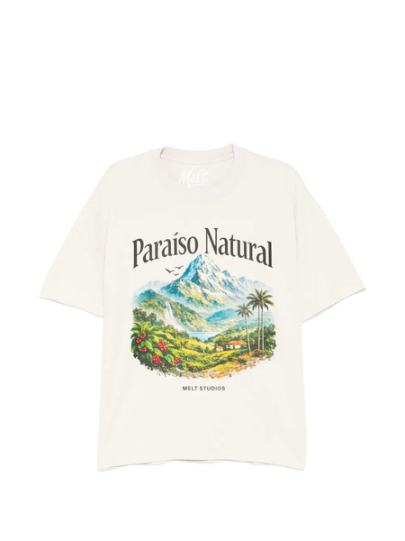  Melt Graphic-print T-shirt - Neutrals 