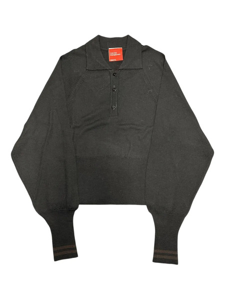  Merci Button Polo Shirt - Black 
