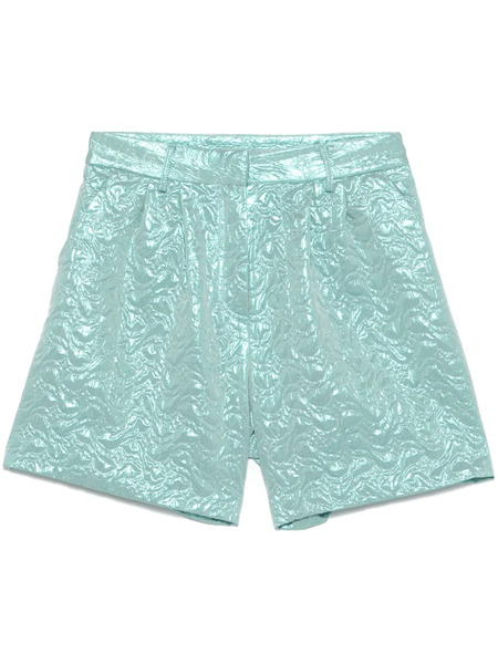  Merci Lamé-effect Shorts - Blue 