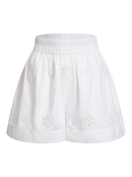  Merlette Antibes Broderie-anglaise Shorts - White 