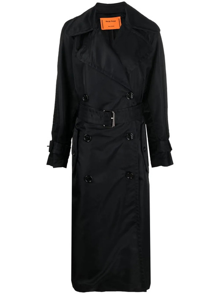  Meryll Rogge Belted Double-breasted Trench Coat - Black 