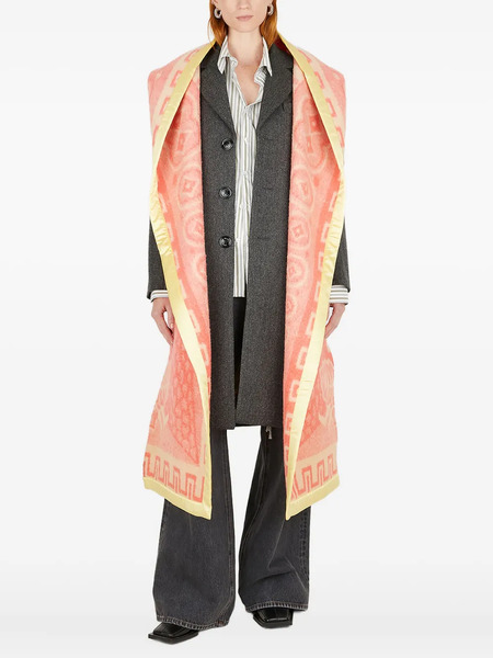  Meryll Rogge Detachable-scarf Wool Coat - Grey 
