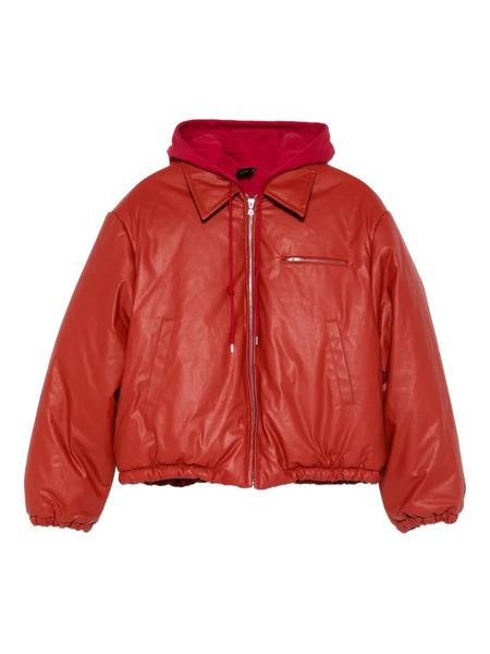  Meryll Rogge Hooded Zip Coat - Red 