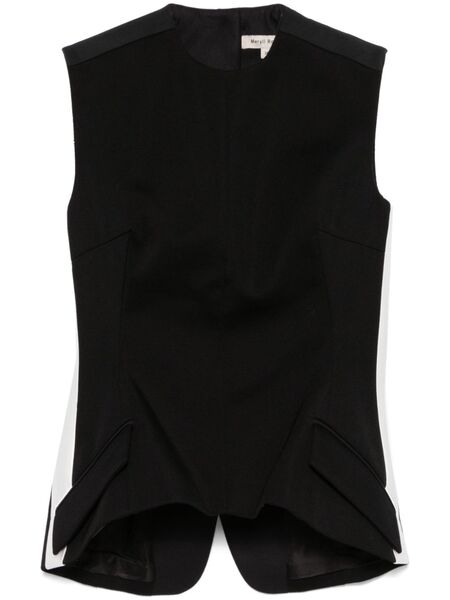  Meryll Rogge Twill-weave Vest - Black 