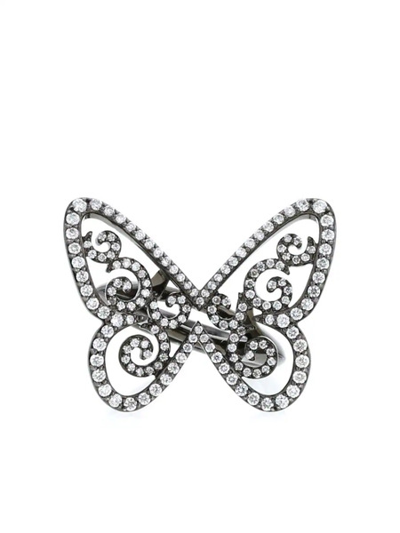  Messika 18kt Black Gold Arabesque Diamond Cocktail Ring 