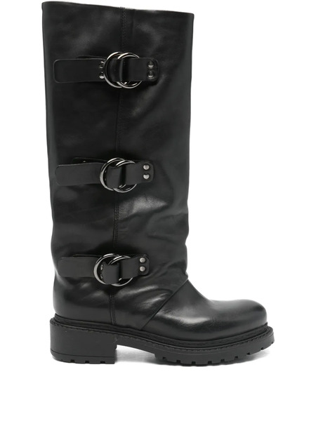  Metisse Buckle-detail Boots - Black 