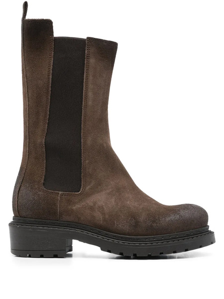  Metisse Elastic-panel Suede Chelsea Boots - Brown 