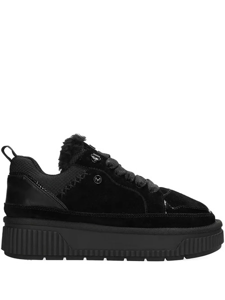  Mexx Platform Faux Fur Sneakers - Black 